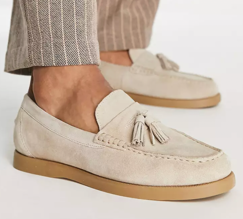 Levoire | Mocassins Beige Slip On Chaussures Pour Hommes