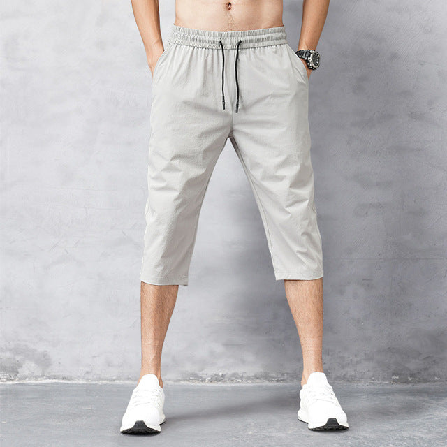 Levoire | Pantalon Court Avec Cordon Pour Hommes Blanc