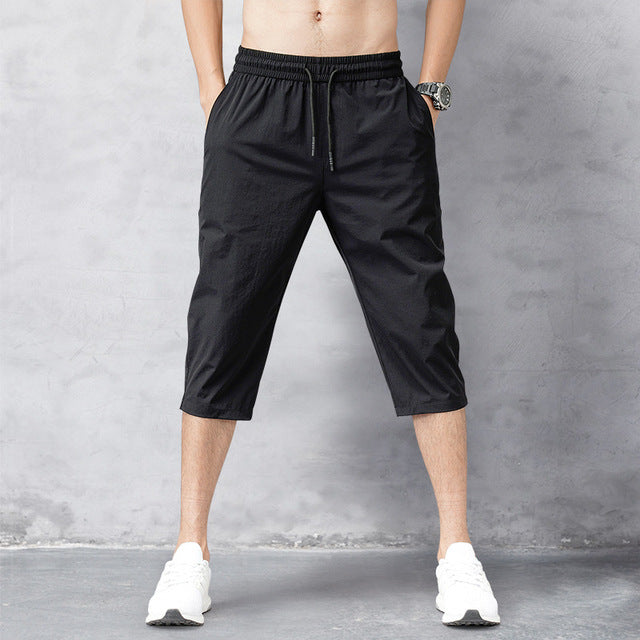 Levoire | Pantalon Court Avec Cordon Pour Hommes Noir