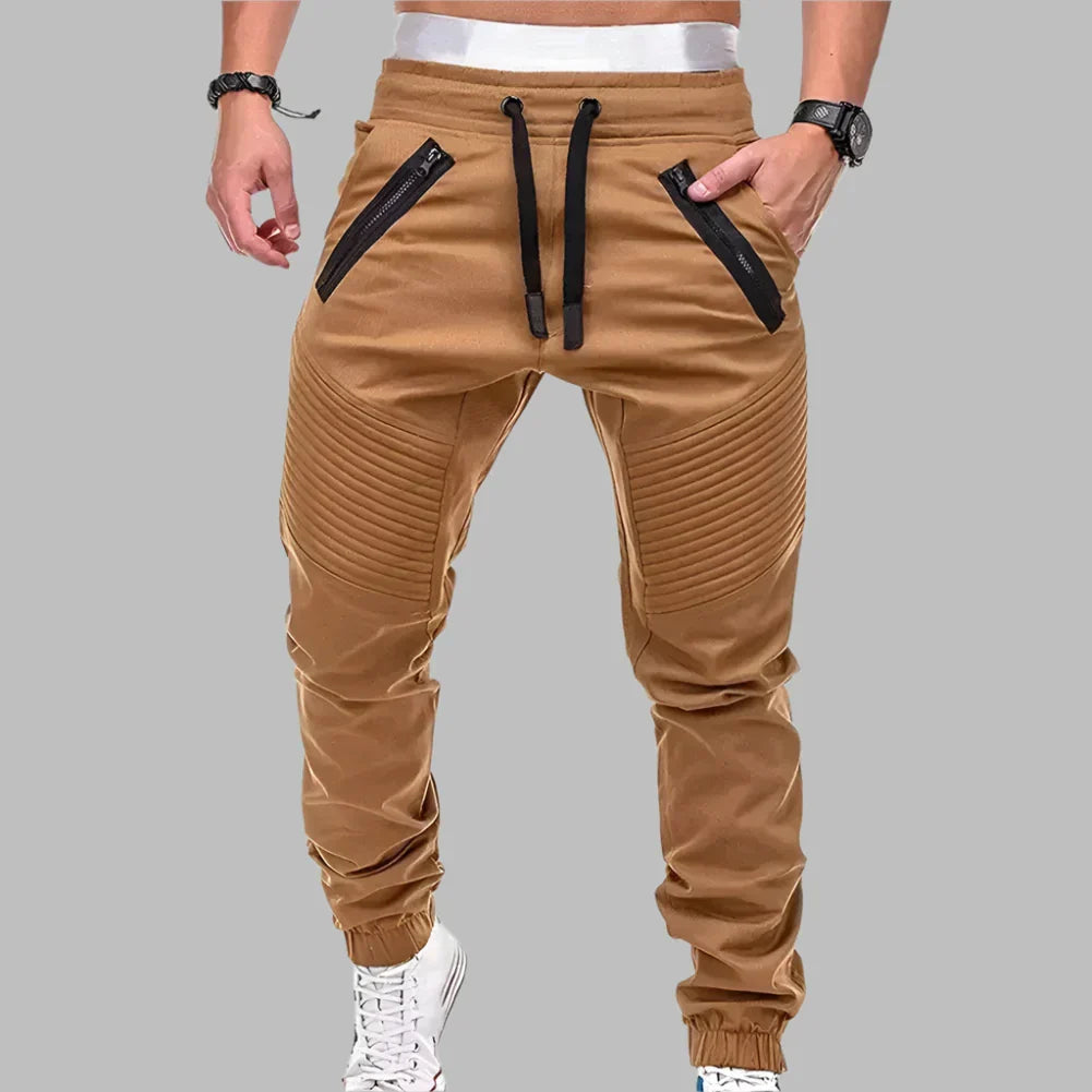 Levoire | Pantalon De Jogging Pour Hommes Avec Poches Khaki