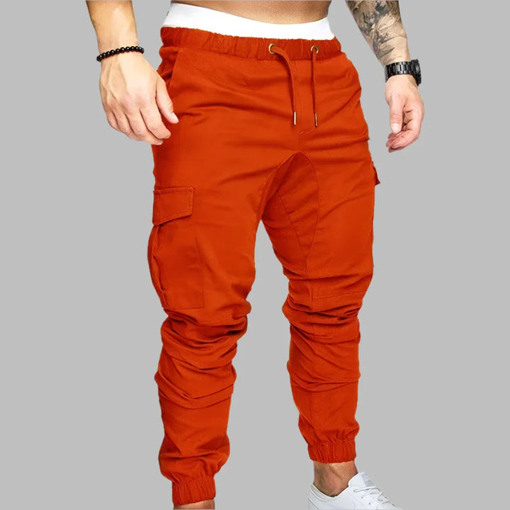 Levoire | Pantalon De Jogging Pour Hommes Avec Poches Orange