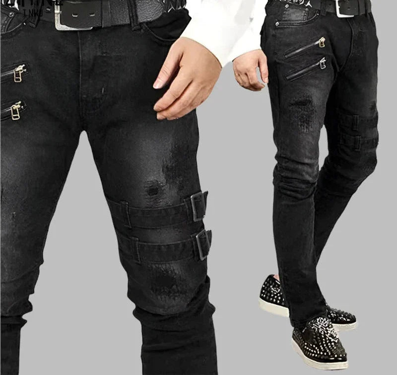 Levoire | Jeans Pour Hommes Tendance Avec Fermetures Éclair