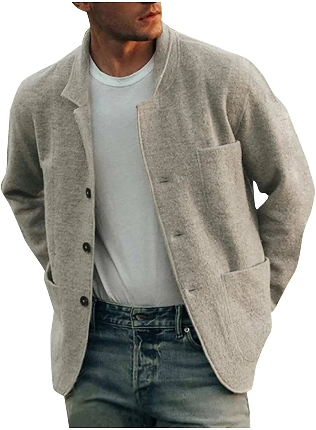 Levoire | Veste Blazer Décontractée À Boutons Chemise