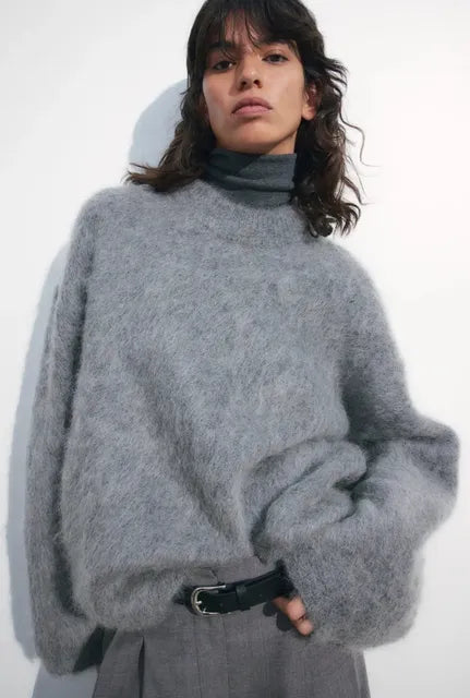 Levoire | Pull-Over En Laine Confortable Pour Les Loisirs Et Le Confort Gris