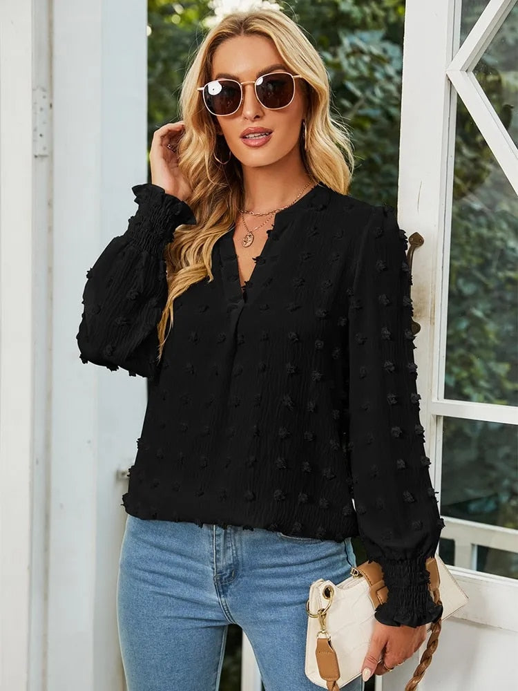 Levoire | Blouse Femme Avec Décolleté Et Chic