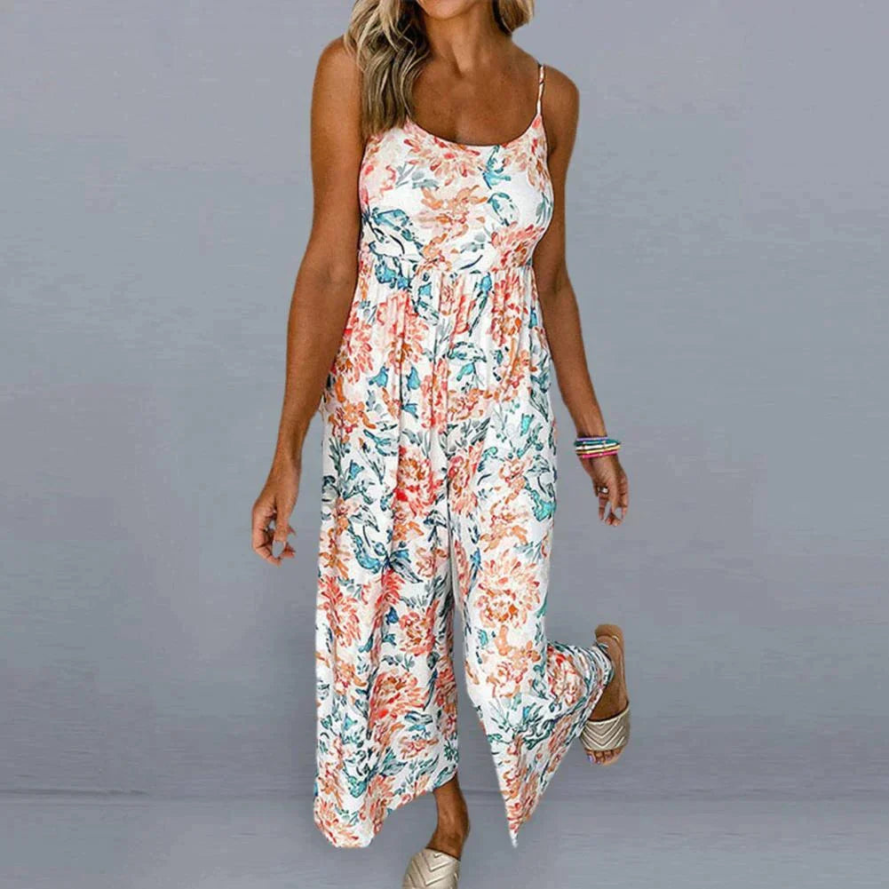 Levoire | Combinaison Avec Design À Fleurs Orange