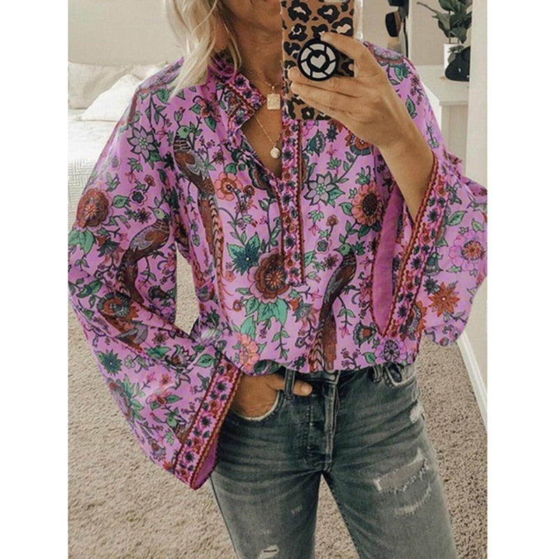 Levoire | Paita Elegante Chic Naisten Paita Lila