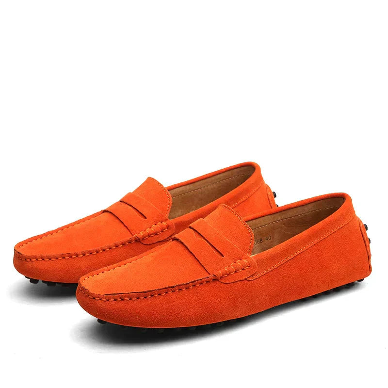 Levoire | Mocassins Pour Hommes Orange