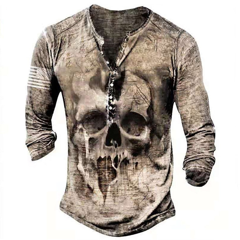 Levoire | T-Shirt Rétro Élégant À Manches Longues Braun