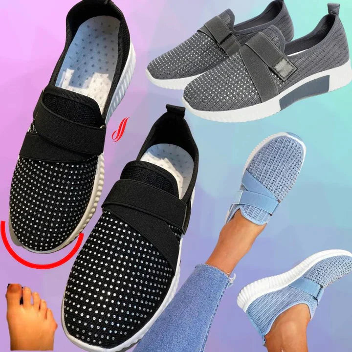 Levoire | Baskets Pour Femmes À Enfiler Avec Fermeture Velcro