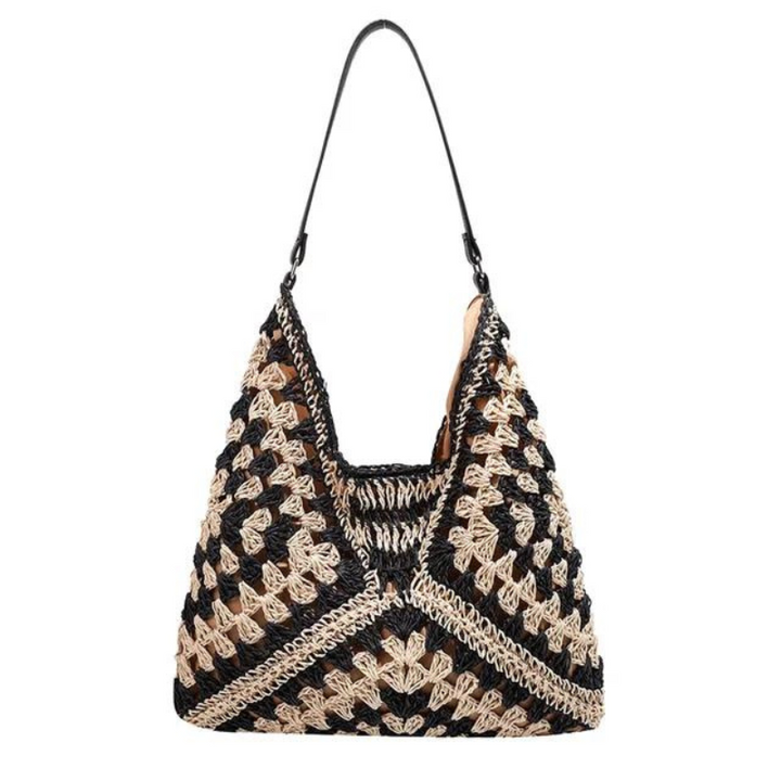Levoire | Grande Capacité Sac À Bandoulière Style Boho Noir