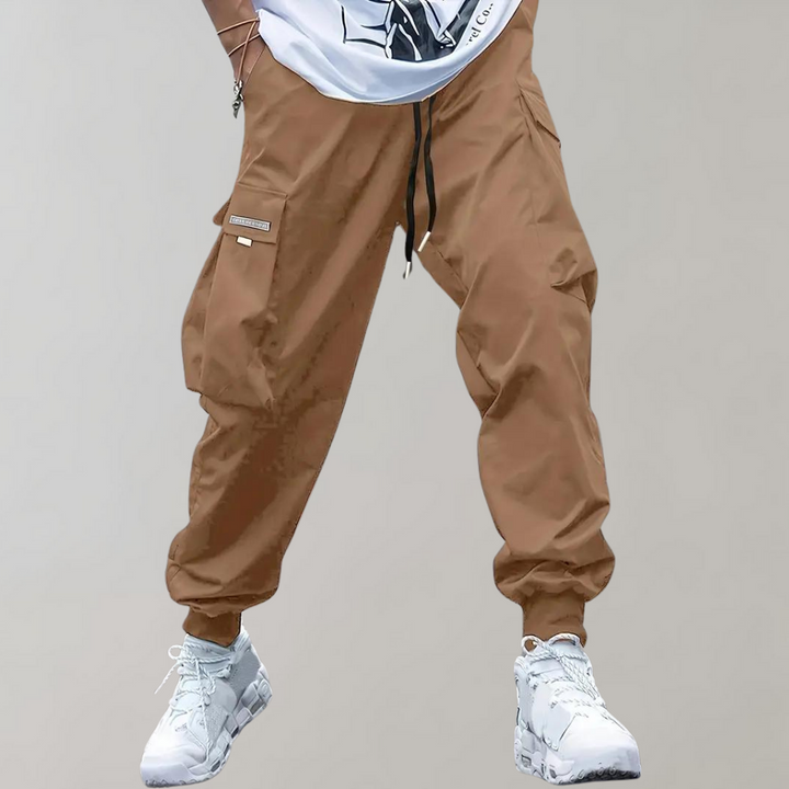Levoire | Pantalons Cargo Amples Avec Cordons Ajustables Et Plusieurs Poches
