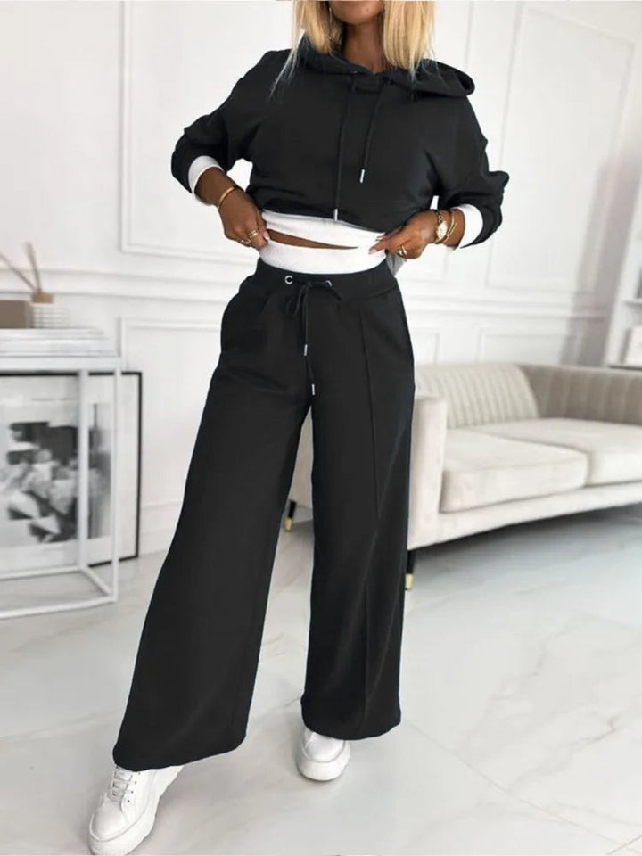 Levoire | Jogger Set Boutonné Jambes Amples Survêtement Co Ord Set Femmes