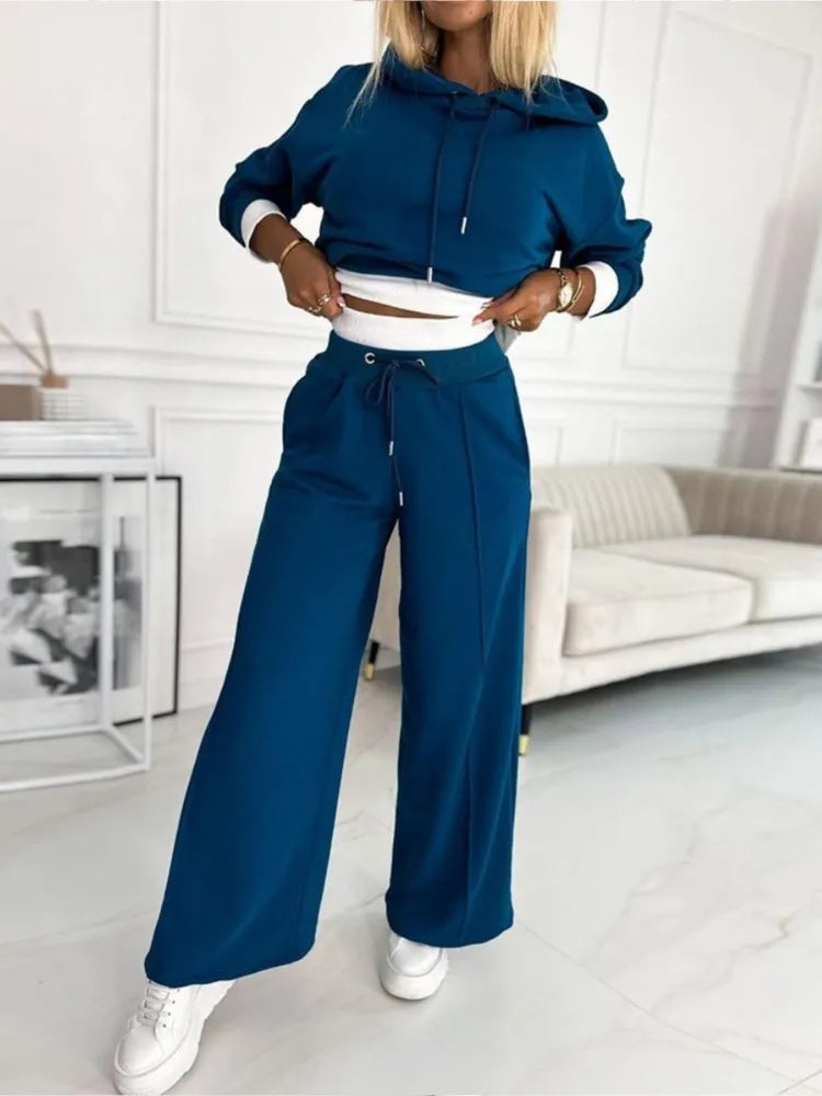 Levoire | Jogger Set Boutonné Jambes Amples Survêtement Co Ord Set Femmes