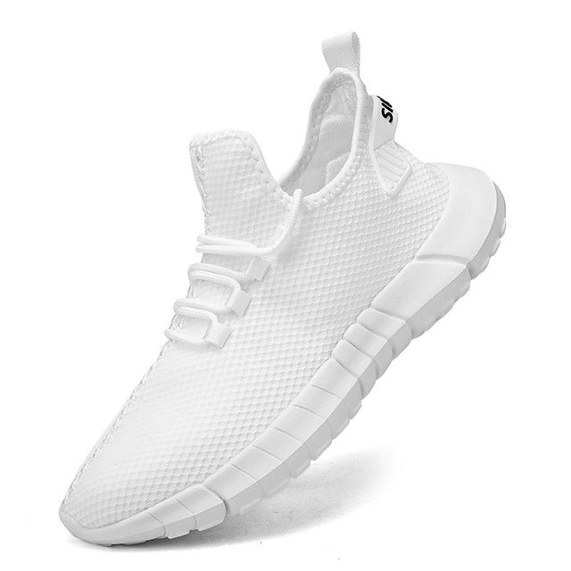 Levoire | Respirant Chaussure De Sport Pour Hommes Avec Un Talon Stable Blanc