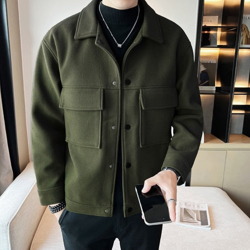 Levoire | Veste D'Automne Chaude Vert