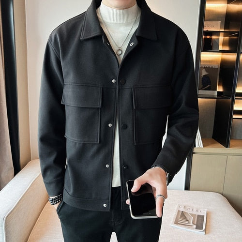 Levoire | Veste D'Automne Chaude Pour Hommes Noir
