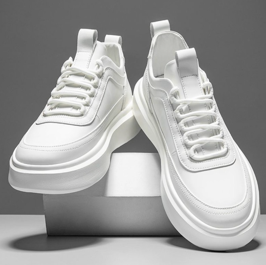 Levoire | Chaussures Basses Élégantes avec Semelle Antidérapante Blanc