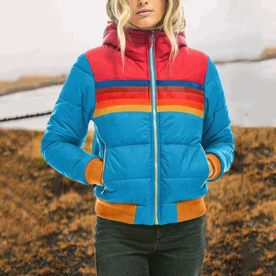 Levoire | Parka en peluche pour femmes Bleu Clair