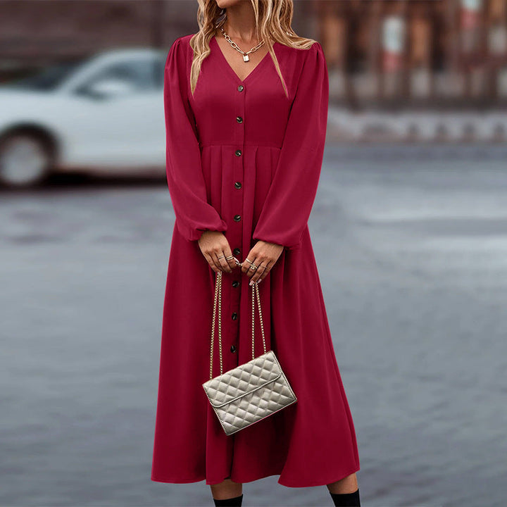 Levoire | Robe D'Automne Dans Un Design Luxueux Rot