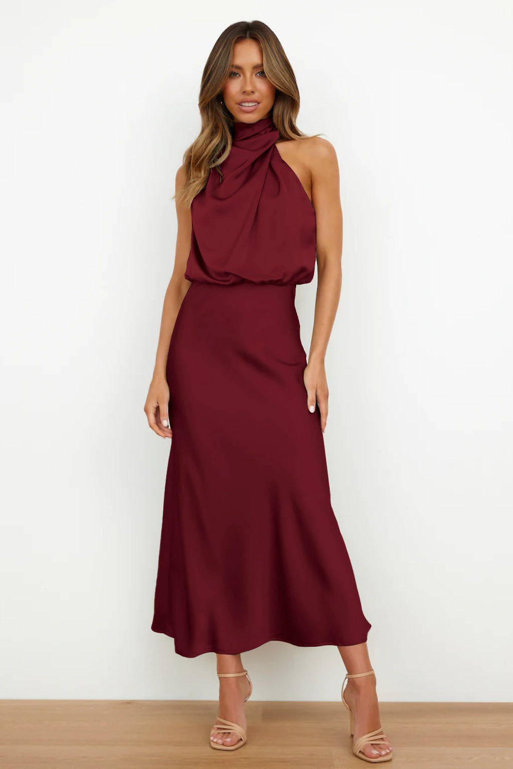 Levoire | Lgante Robe Midi Rot