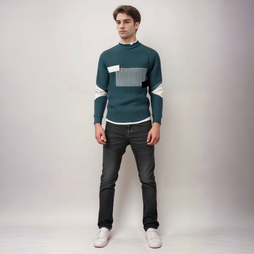 Levoire | Pull En Tricot En Mélange De Coton Avec Motif