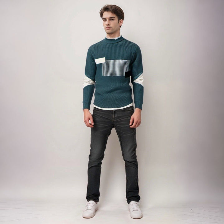 Levoire | Pull En Tricot En Mélange De Coton Avec Motif
