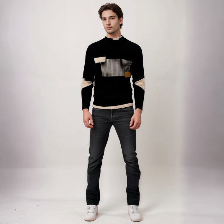 Levoire | Pull En Tricot En Mélange De Coton Avec Motif