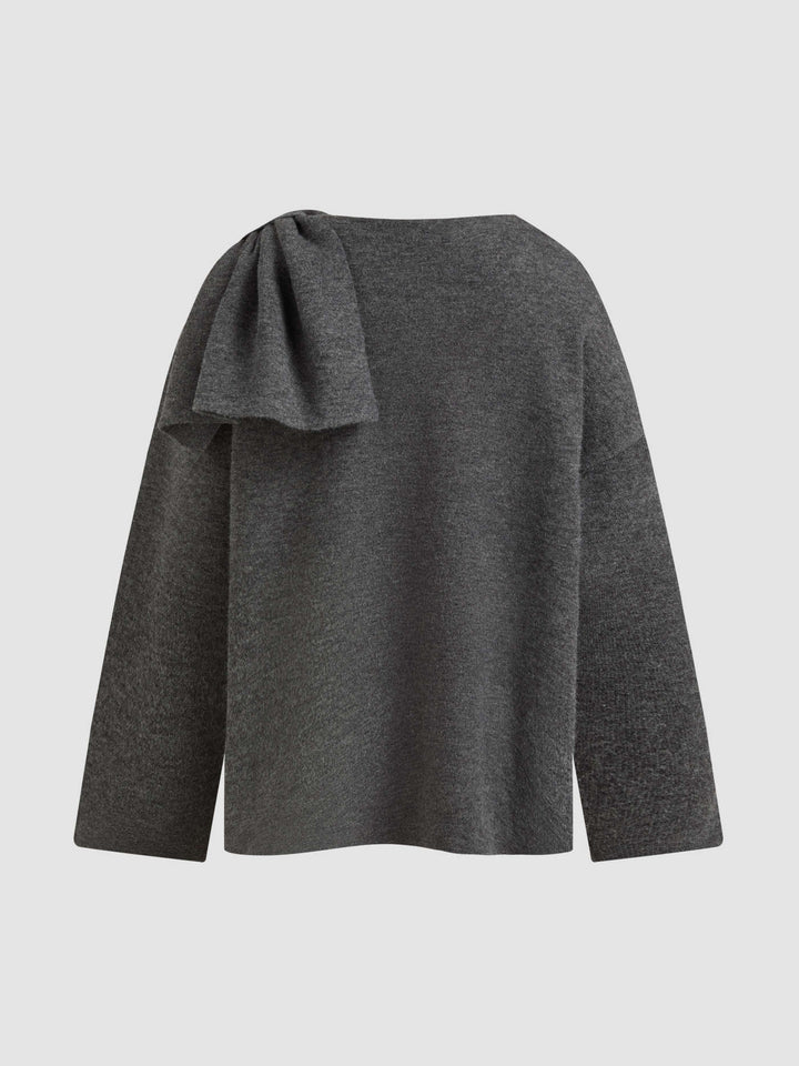Levoire | Cardigan À Encolure Asymétrique