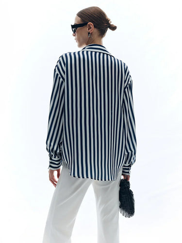 Levoire | Chemise Shift Rayée Élégante À Col Roulé