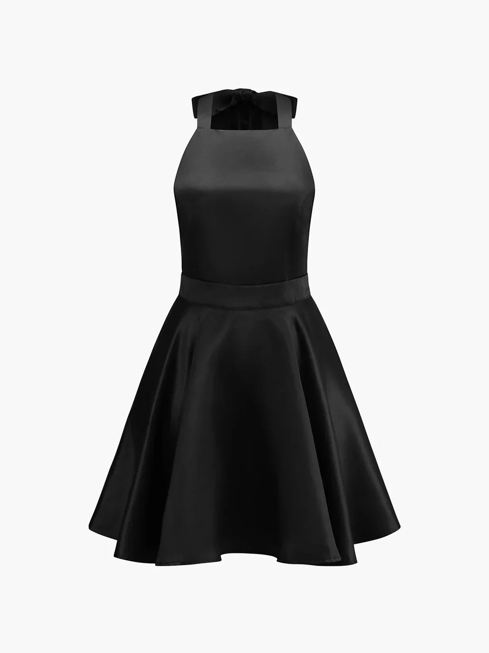 Levoire | Noué Double Face Poches Dos Ouvert Plissé Mini Robe