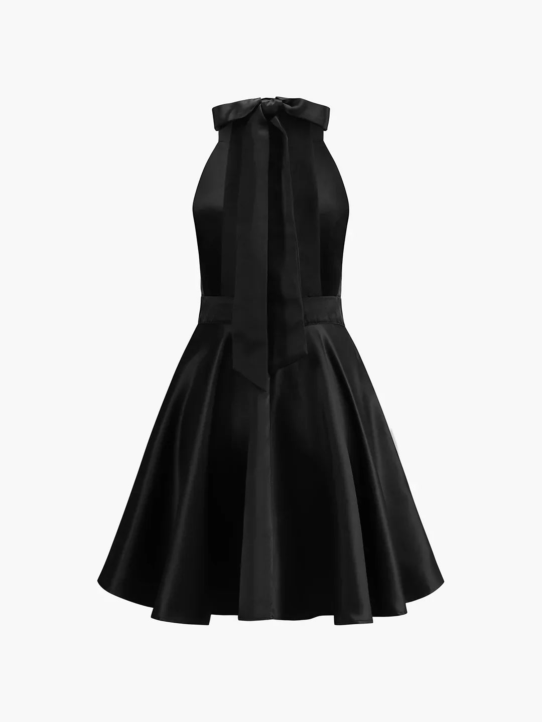 Levoire | Noué Double Face Poches Dos Ouvert Plissé Mini Robe