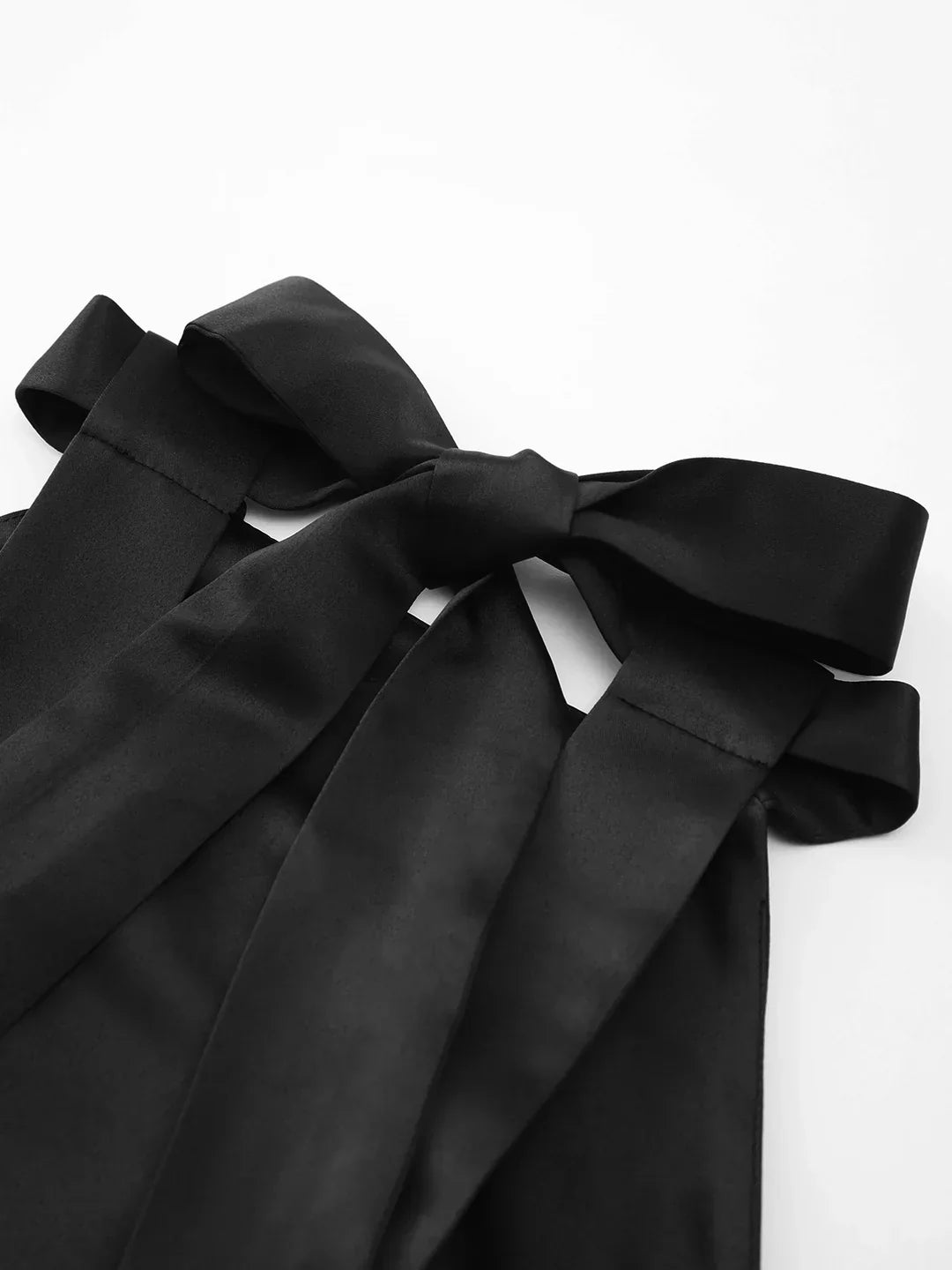 Levoire | Noué Double Face Poches Dos Ouvert Plissé Mini Robe