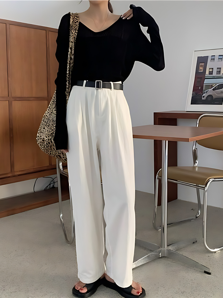 Levoire | Pantalons De Loisirs Froncés À La Taille Blanc