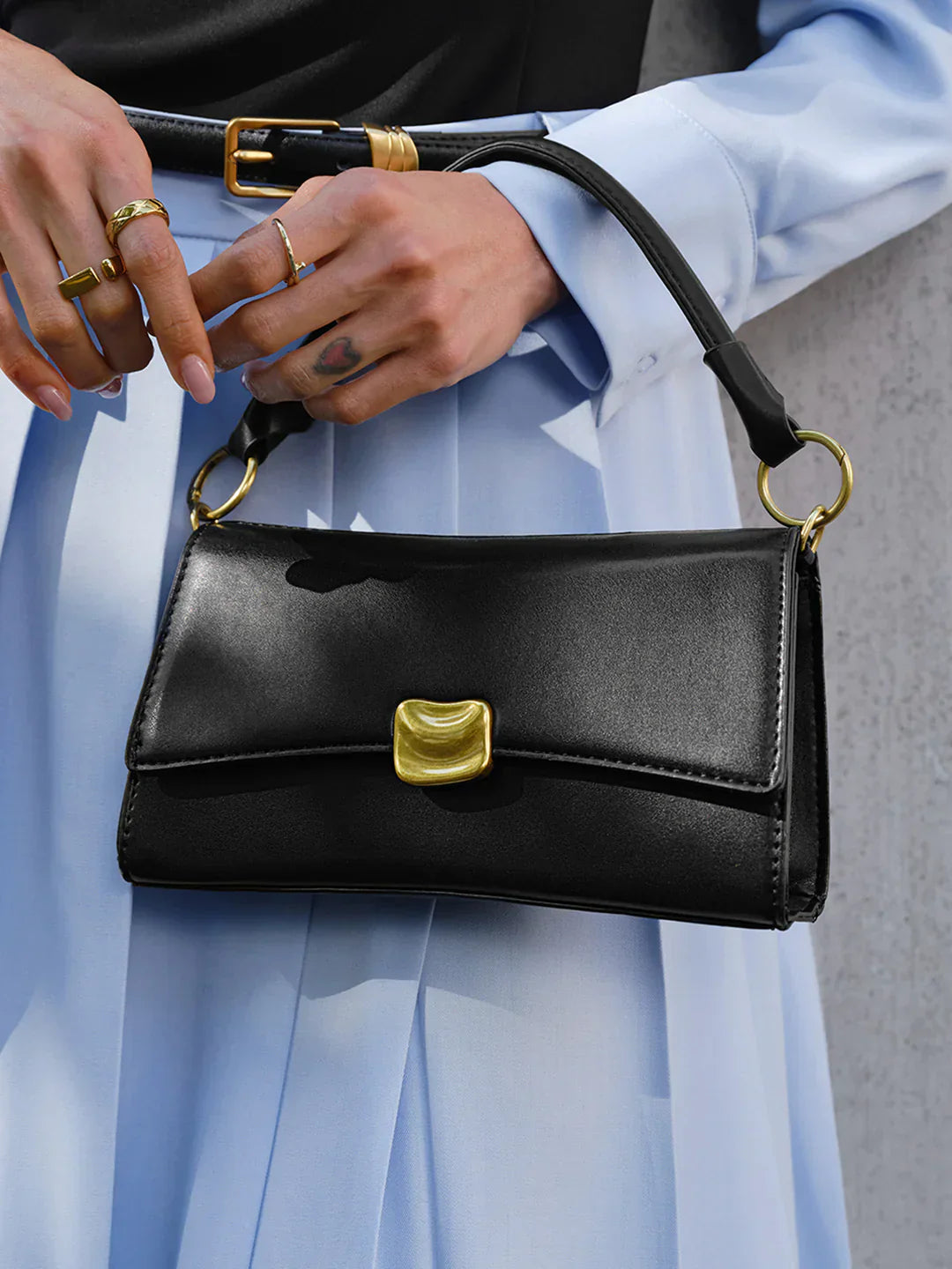 Levoire | Sac À Dos Baguette Noir Élégant