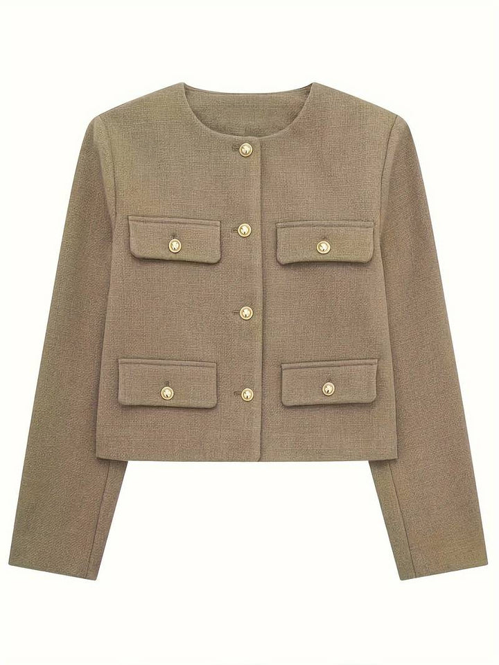 Levoire | Élégant Cardigan Vert Olive Olive