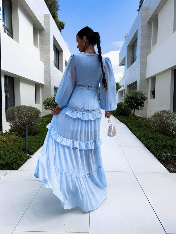 Levoire | Robe Maxi À Manches Longues Finie