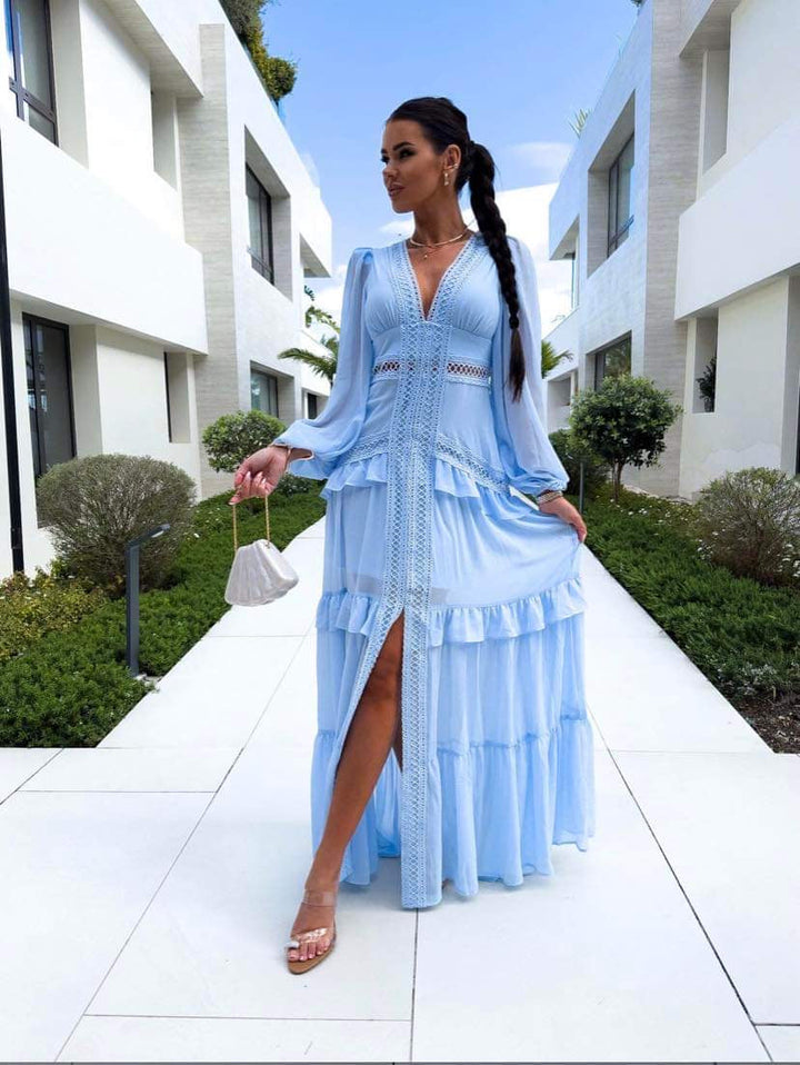 Levoire | Robe Maxi À Manches Longues Finie