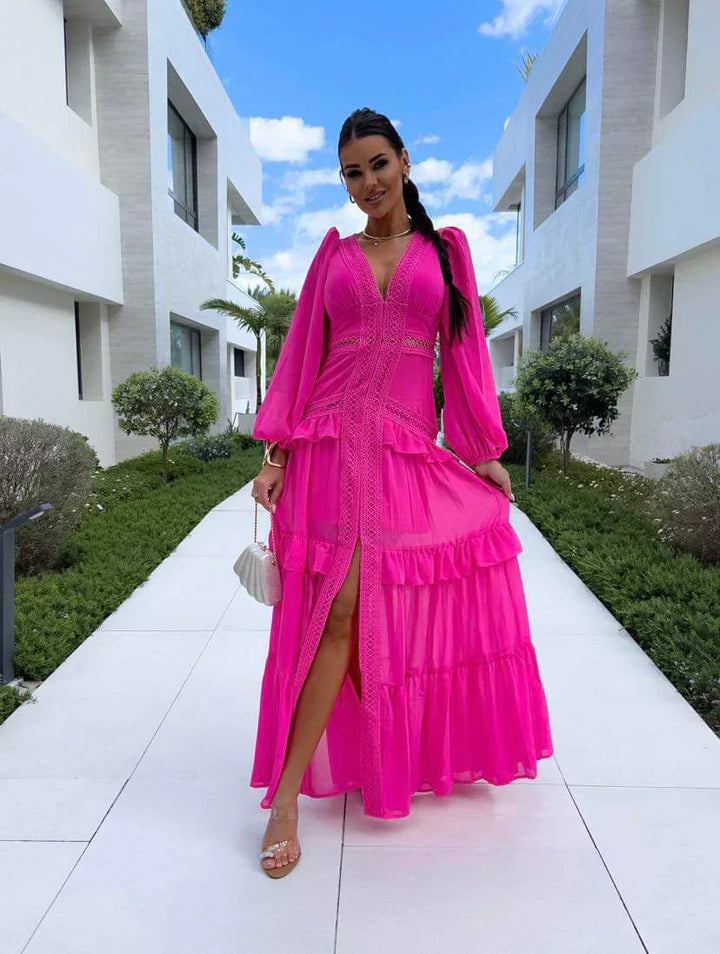 Levoire | Robe Maxi À Manches Longues Finie