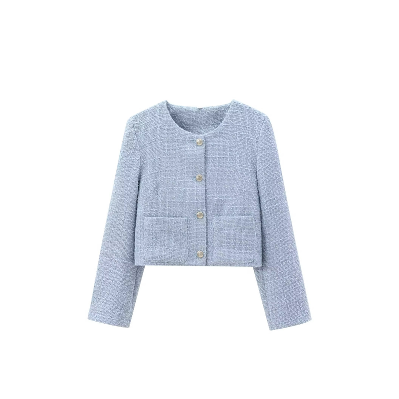 Levoire | Blazer En Tweed En Bleu Pastel L
