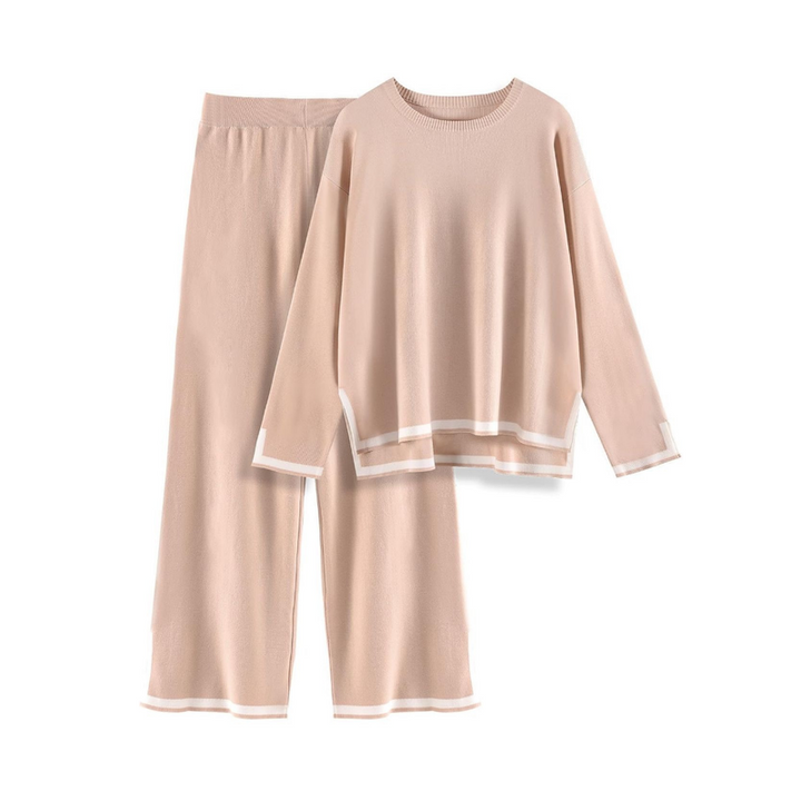 Levoire | Ensemble Pour Femmes Ensemble Cozy Deux Pièces Avec Détails Contraste Rosa