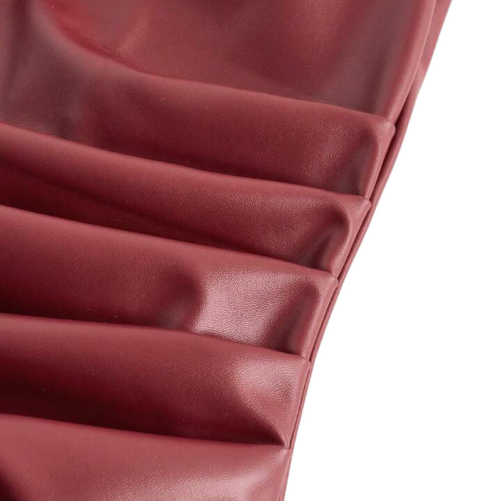 Levoire | Top En Simili Cuir Sculpt