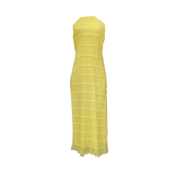 Levoire | Robe Ajustée Au Dos Jaune