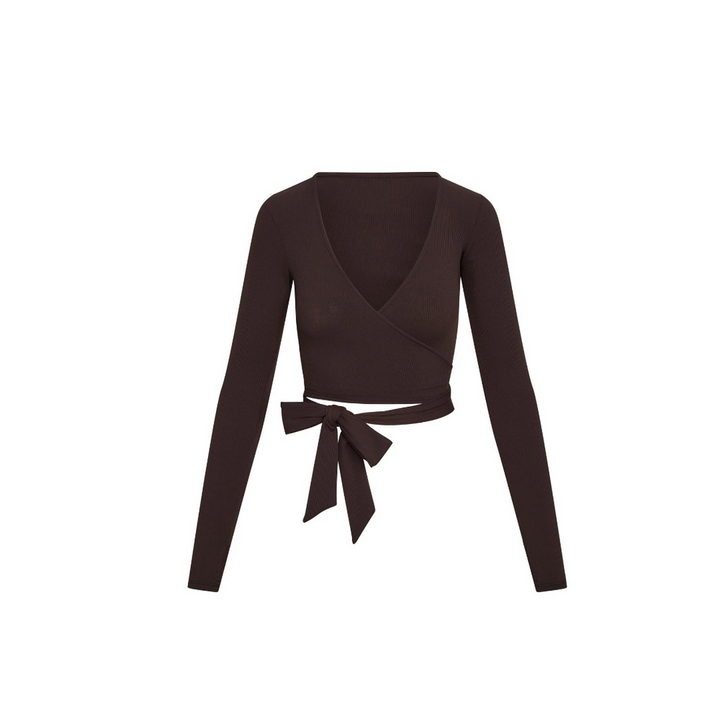 Levoire | Chemise À Manches Longues Enroulée Braun