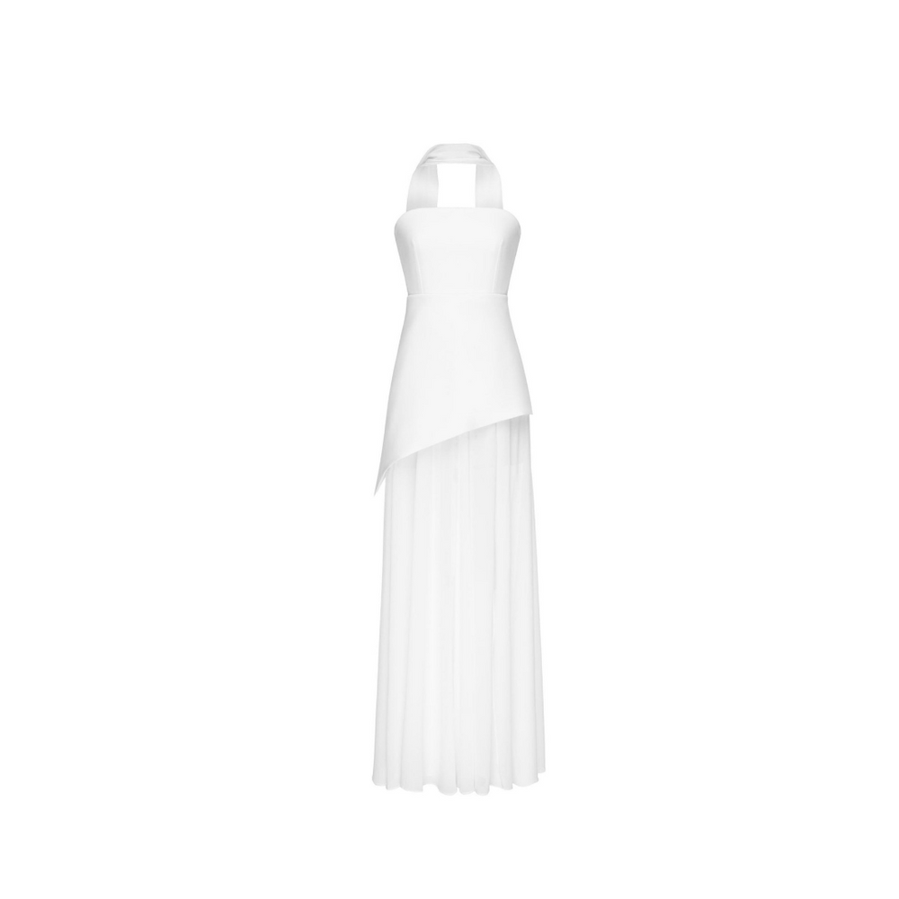 Levoire | Robe En Chiffon Blanc