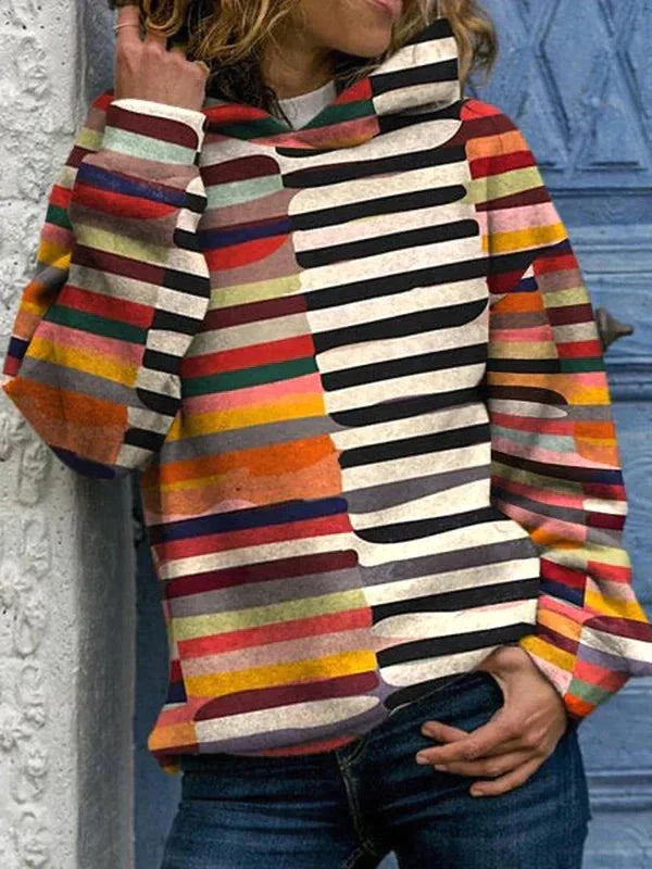 Levoire | Pull Rayé Coloré Avec Doublure