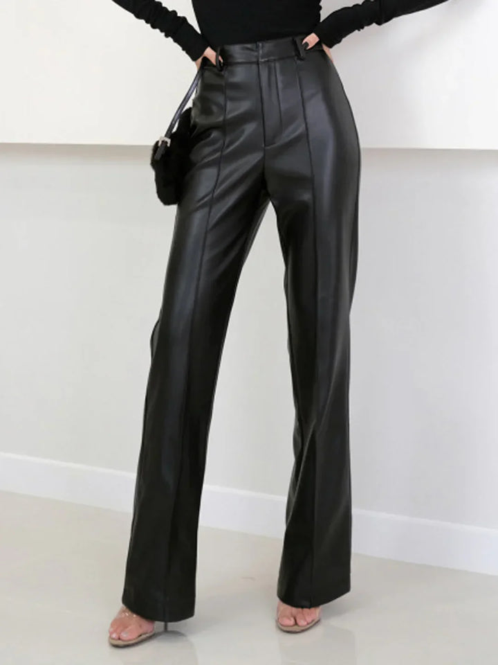 Levoire | Pantalons En Simili Cuir Taille Haute