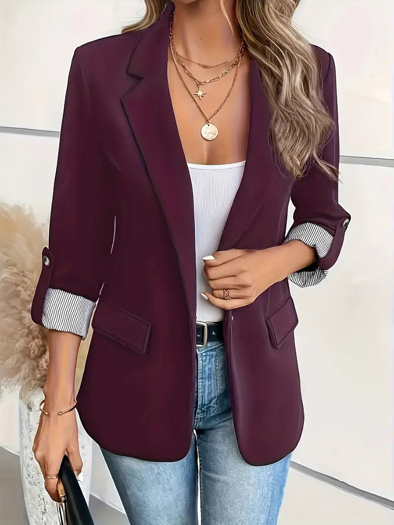 Levoire | Couleur Tout-Compatible Blazer À Manches Longues