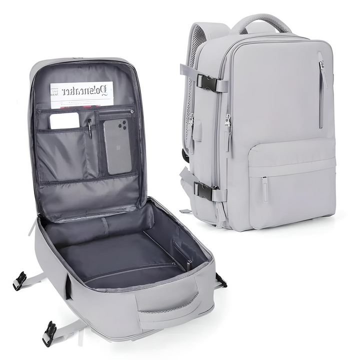 Levoire | Sac À Dos Extensible Pour Bagages À Main Gris clair