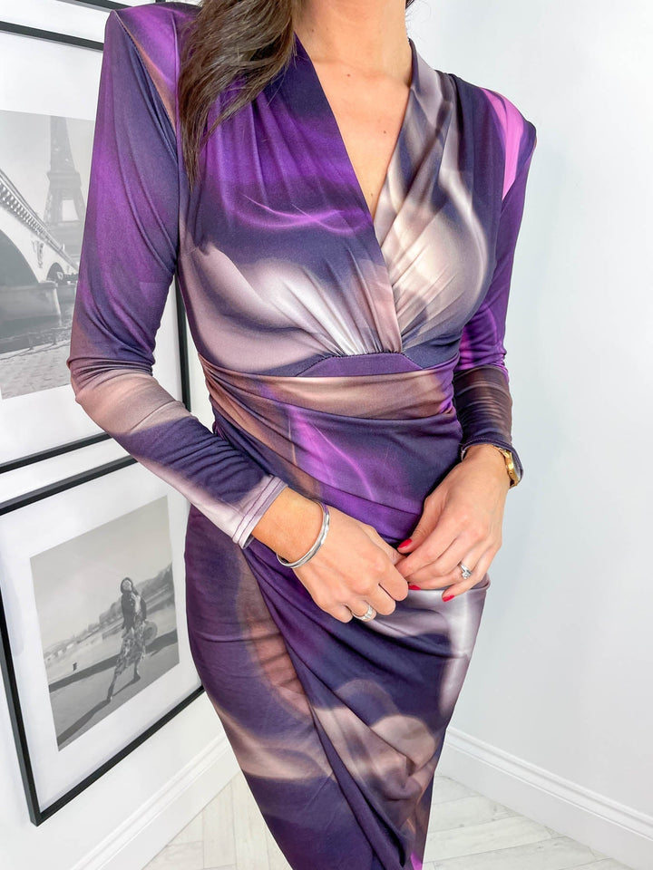 Levoire | Robe Midi Chic Avec Décolleté En V